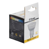  Feron, (11w) 230v Gu10 2700k Mr16, Lb-760