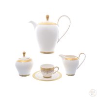    6  Falkenporzellan Maxim Round- Lillet Gold 9 