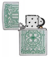  Zippo Luck Design   Brushed Chrome, /, 