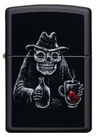  Zippo Bar Skull Design   Black Matte, /, 