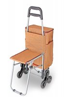 -   Wheeled Shopping Trolley Brown