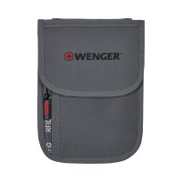 Чехол для документов Wenger на шею с системой защиты данных Rfid, серый, п
