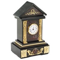 Часы домик креноид долерит бронза 190х150х310 мм 5000 гр.