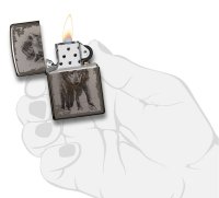  Zippo Wolf Design   Black Ice, /, , 