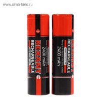  Rexant, 18650 Unprotected, Li-ion, 2400 , 3.7 , 2 ., 