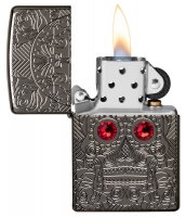  Zippo Armor Crystal   High Polish Black Ice, /