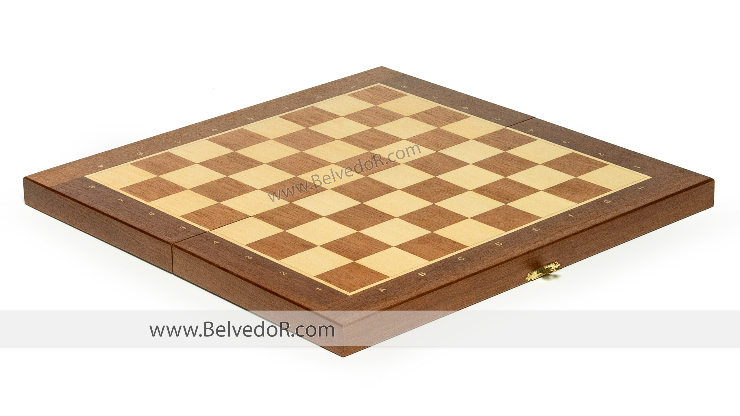 

Складной кейс для шахматных фигур Woodgame Махагон 45мм, 45х45см