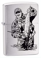  Zippo ,    Brushed Chrome,   