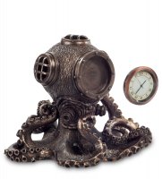 Ws-189 статуэтка-часы в стиле стимпанк осьминог