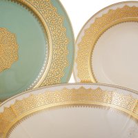   Falkenporzellan Agadir Seladon Gold 6  26 