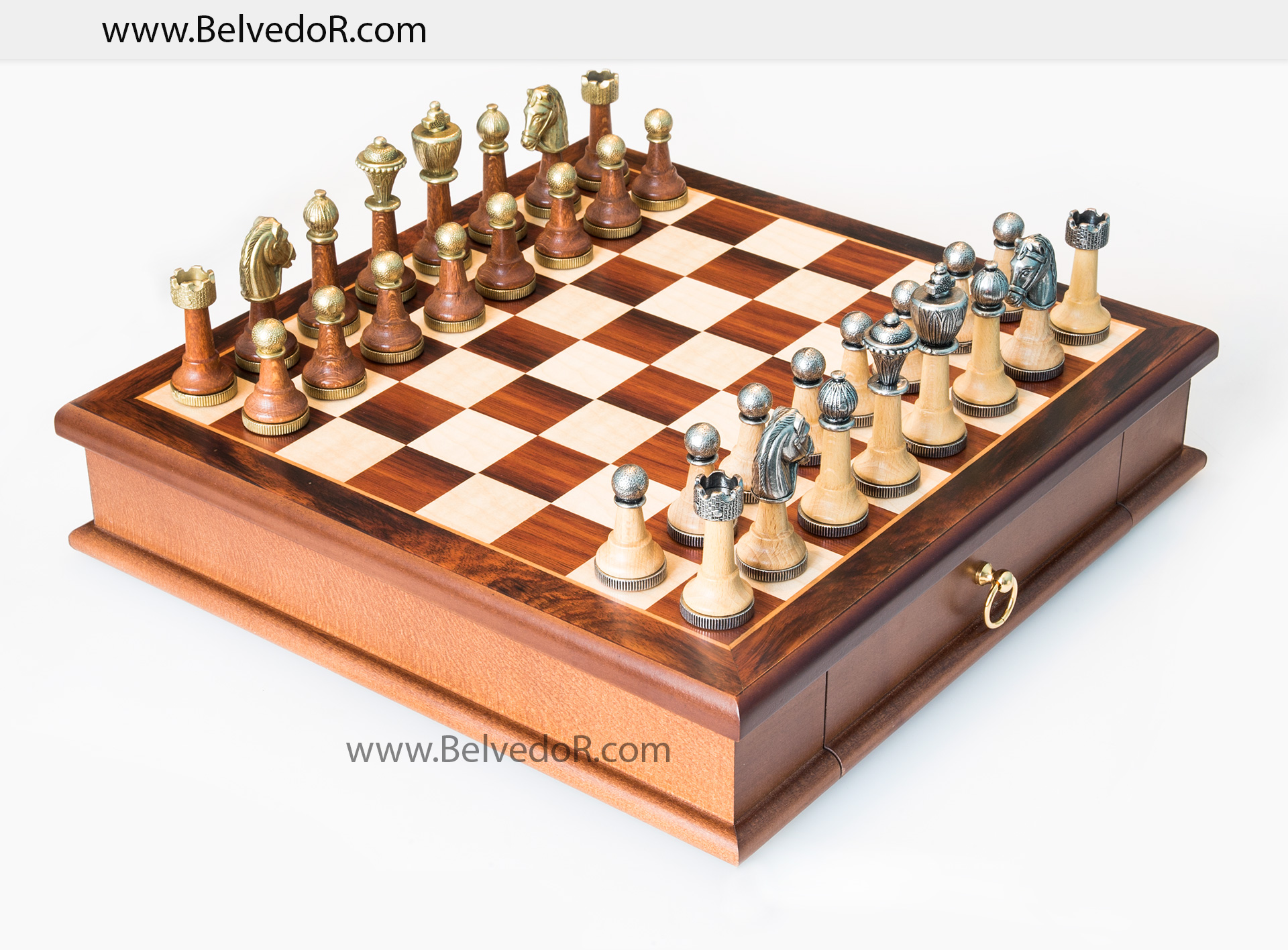 

Шахматы классические «Staunton with wood» 33х33см