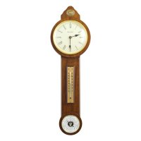 B07  часы - барометр  "кантри",орех антик, H.68 см
