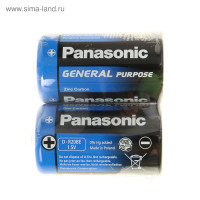   Panasonic General Purpose, D, R20-2s, 1.5, , 2 .