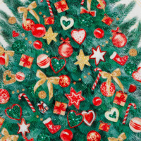  .   "" Golden Christmas 4040 4 , 100% ,  190 /2