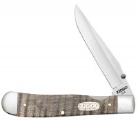   Zippo Natural Curly Maple Wood Trapperlock, 105 , 