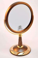 Зеркало B7 809 Brz/g Bronze&gold наст. кругл. 2-стор. 5-кр.у