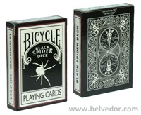 Bicycle Black Spider Deck