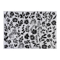  "" Flowers Black 3045   2, 100% , 370 /2