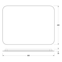   Defesto Led- 25 , 80x60 ,  ,   