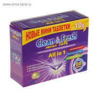     Clean&fresh All In1 Mini Tabs, 60 
