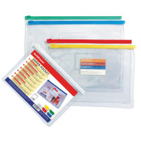 -  Zip- 4, 140 , Erichkrause Pvc Zip Pocket, ,  100 , 