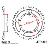  , Jt Sprockets R302-43,  520, 43 