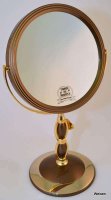 Зеркало B7 8066 Brz/g Bronze&gold наст. кругл. 2-стор. 5-кр.