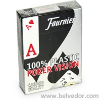Карты игральные Fournier Poker Vision 100% пластик