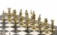 Шахматы "римские воины" 36х36 см мрамор