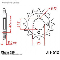   Jt Sprockets Jtf512-17,  520, 17 