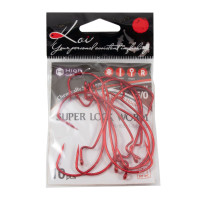  Koi Super Lock Worm ,  50 Int,  Red,  10 .