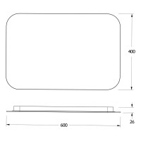   Defesto Led- 17 , 60x40 ,  ,   