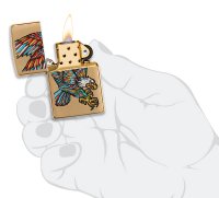  Zippo Tattoo Eagle   Brushed Brass, /, 