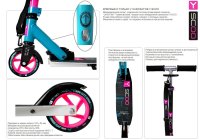 Y-scoo Rt Mini City 125 Montreal Pink+light Blue