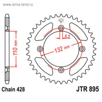  , Jt Sprockets R895-49,  428, 49 