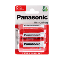   Panasonic Zinc Carbon, D, R20-2bl, 1.5, , 2 .