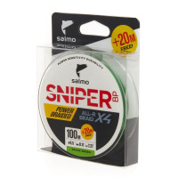   Salmo Sniper Bp All R Braid 4 Grass Green 120 , 0,11 