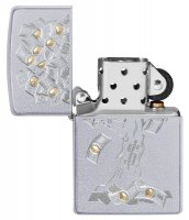  Zippo Money Tree Design   Satin Chrome, /, 