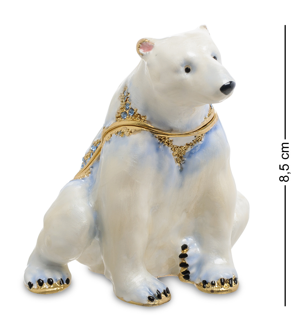 Jb-31 шкатулка белый медведь
