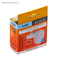   Ecola Light, Gx53, 6 , 6400 K, 27x75 ,  
