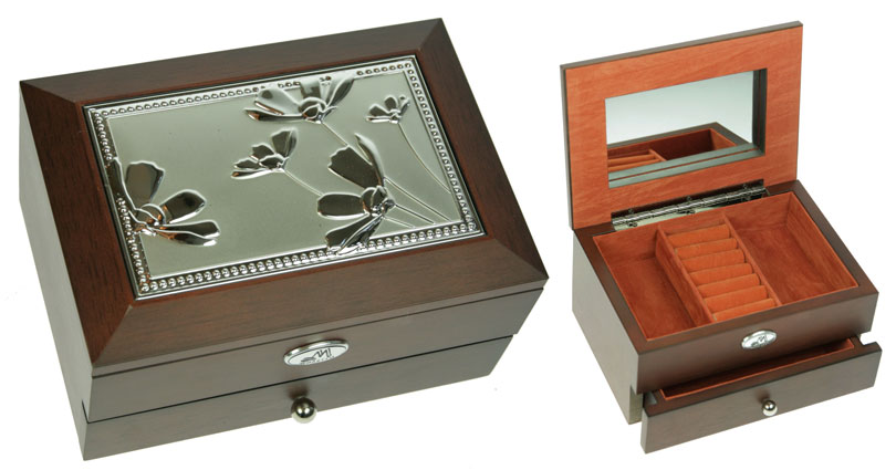 

Шкатулка ювелирная MORETTO 2-х ярусная 18*13*10см