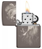 ��������� Zippo Lion Design � ��������� Black Ice�, ������/�����, ������, 